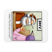 Funny Santa bei DMV Spaß Magnet Geschenk (Horizontal)