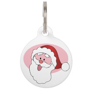 Funny Santa benutzerdefinierte Begleiteranhänger Haustiermarke