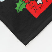 Funny Santa Bigfoot Sasquatch Rock Christmas Xmas  Fleecedecke (Ecke)