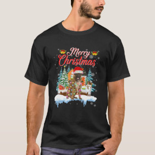 Funny Santa Boxer Dog Frohe Weihnachtsmänner Fraue T-Shirt