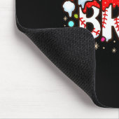 Funny Santa Bruh Baseball Christmas Xmas Meme Paja Mousepad (Ecke)