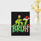 Funny Santa Bruh Christmas Meme 6 Gift Men, Women Karte (Gelbe Blume)