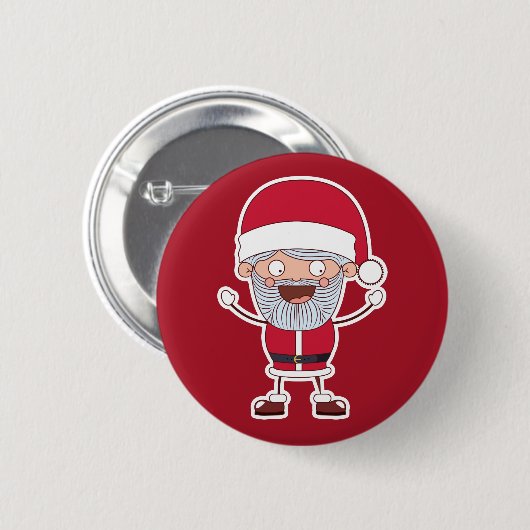 Funny Santa Buttons (Vorne & Hinten)