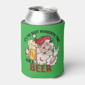 Funny Santa Can Cooler zu Weihnachten Dosenkühler (Kanne Vorderseite)