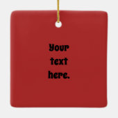 Funny Santa Chardonnay Keramikornament (Rückseite)