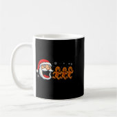 Funny Santa Chasing Gingerbread Christmas Cookie Kaffeetasse (Links)