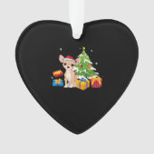 Funny Santa Chihuahua Dog Christmas Tree Gifts Xma Ornament (Vorderseite)