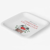 Funny Santa Chimney Weihnachts-Party Pappteller (Gewinkelt)