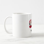Funny santa christmas cartoon illustration Kaffeetasse (Links)