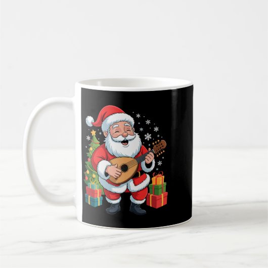Funny Santa Christmas Design Lute Holiday Xmas Paj Kaffeetasse (Links)