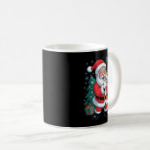 Funny Santa Christmas Design Trombone Holiday Xmas Kaffeetasse (VorderseiteRechts)