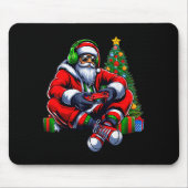 Funny Santa Christmas Gamer Controller Xmas Gaming Mousepad (Vorne)