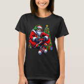 Funny Santa Christmas Gamer Controller Xmas Gaming T-Shirt (Vorderseite)