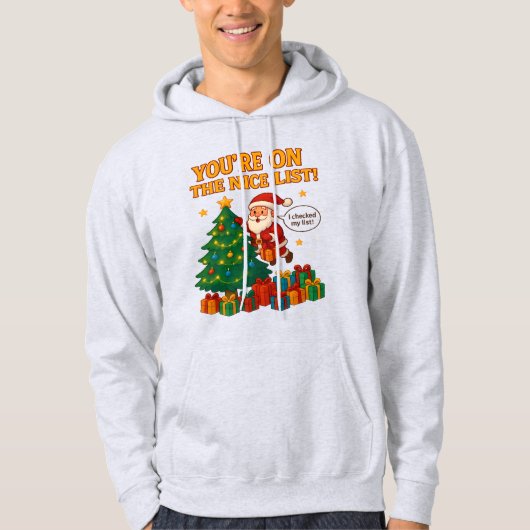 Funny Santa Christmas Hoodie – Unisex Holiday Gift (Vorderseite)