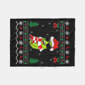Funny Santa Ckle Xmas Gift Ugly Ckle Christmas  Fleecedecke (Vorderseite (Horizontal))