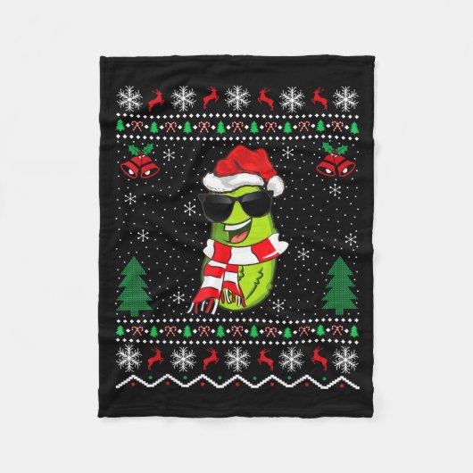 Funny Santa Ckle Xmas Gift Ugly Ckle Christmas  Fleecedecke (Vorderseite)