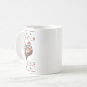 Funny Santa Claus Ball Pool Player Ugge Weihnachte Kaffeetasse (Vorderseite Links)