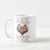Funny Santa Claus Ball Pool Player Ugge Weihnachte Kaffeetasse (Links)