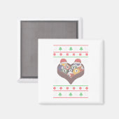 Funny Santa Claus Ball Pool Player Ugge Weihnachte Magnet (Vorderseite/Rückseite)