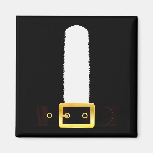 Funny Santa Claus Christmas Eve Morning Suit Belt Magnet (Vorne)