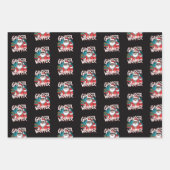 Funny Santa Claus Christmas Gangsta Wrapper Geschenkpapier Set (Vorderseite 2)