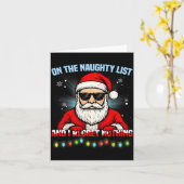 Funny Santa Claus Christmas Xmas For Men Women Boy Karte (Gelbe Blume)