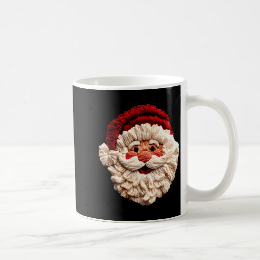 Funny Santa Claus Crochet Christmas Xmas Pajamas H Kaffeetasse (Rechts)
