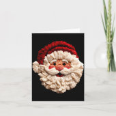 Funny Santa Claus Crochet Christmas Xmas Pajamas H Karte (Vorderseite)