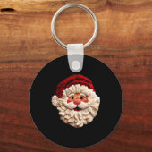 Funny Santa Claus Crochet Christmas Xmas Pajamas H Schlüsselanhänger (Vorderseite)