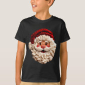 Funny Santa Claus Crochet Christmas Xmas Pajamas H T-Shirt (Vorderseite)