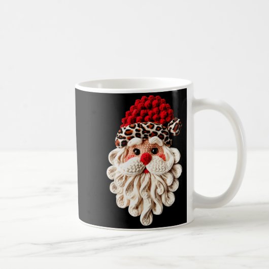 Funny Santa Claus Crochet Pajamas Holiday Xmas Chr Kaffeetasse (Rechts)