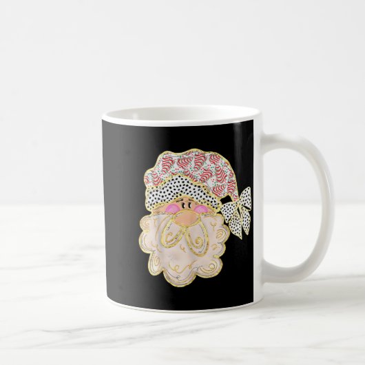 Funny Santa Claus Crochet Xmas Pajamas Holiday Chr Kaffeetasse (Rechts)