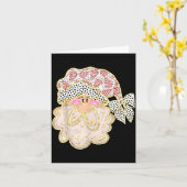 Funny Santa Claus Crochet Xmas Pajamas Holiday Chr Karte (Gelbe Blume)