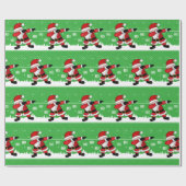Funny Santa Claus Dabbing Geschenkpapier (Flach)