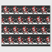 Funny Santa Claus Dabbing Geschenkpapier (Flach)