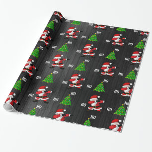 Funny Santa Claus Dabing Geschenkpapier