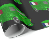 Funny Santa Claus fährt einen Citroen Typ H Van Tu Geschenkpapier (Rolleneckpunkt)