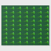 Funny Santa Claus Frog Geschenkpapier (Flach)