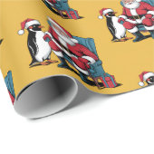 Funny Santa Claus Geschenkpapier (Rolleneckpunkt)