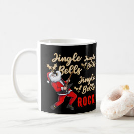 Funny Santa Claus Gitarre spielen Kaffeetasse
