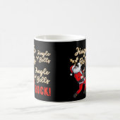 Funny Santa Claus Gitarre spielen Kaffeetasse (Mittel)