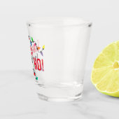 Funny Santa Claus Helper Xmas String Lights Schnapsglas (Rechts)