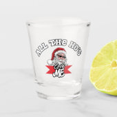 Funny Santa Claus Ho Ho Ho Dirty Joke Weihnachten Schnapsglas (Vorderseite)