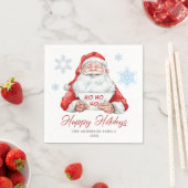 Funny Santa Claus Ho Ho Ho Holiday Weihnachts-Part Serviette (Beispiel)