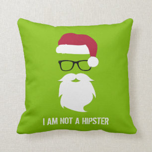 FUNNY SANTA CLAUS - ICH BIN KEIN HIPSTER KISSEN