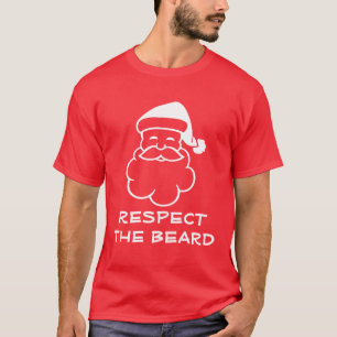 Funny Santa Claus in Shirt   Achtung des Bart