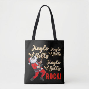 Funny Santa Claus Jingle Bell Rock Weihnachten Tasche