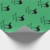 Funny Santa Claus Kamel Weihnachten Weihnachten Geschenkpapier (Ecke)