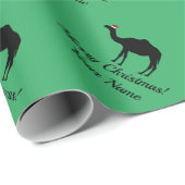 Funny Santa Claus Kamel Weihnachten Weihnachten Geschenkpapier (Rolleneckpunkt)