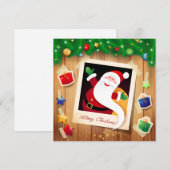 Funny Santa Claus, Karte (Vorne/Hinten)
